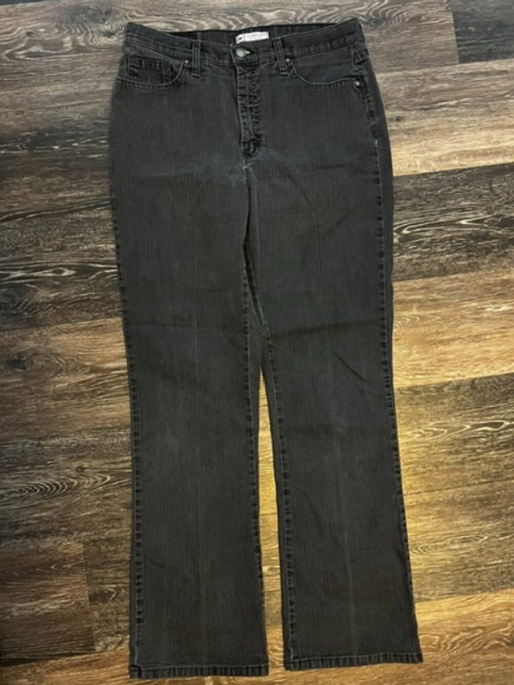 Women's Lee Classic Fit Dark Gray Jeans, Size 12, Pockets, Stretch, Ex Cond!